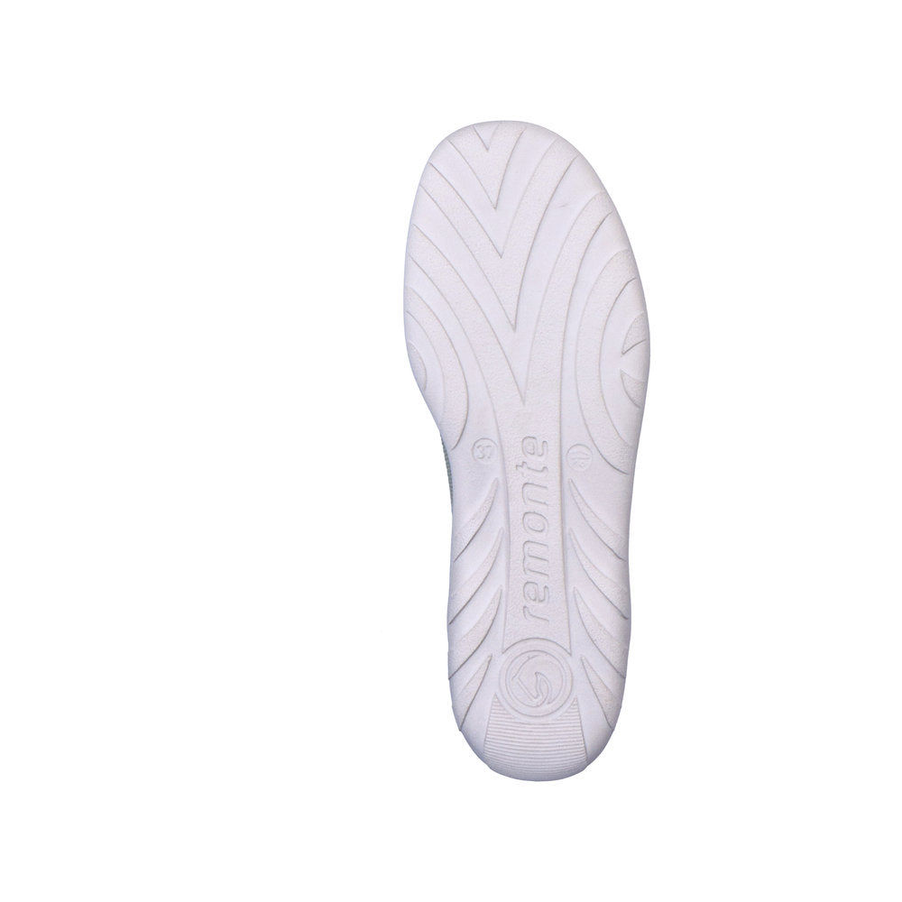 Zapatillas Remonte R1800 Mujer - Cuero Blanco, Suela Antideslizante, Ancho G Confort